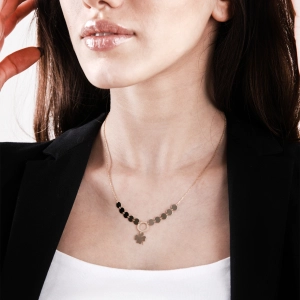 Pul Yonca Kadın Kolye