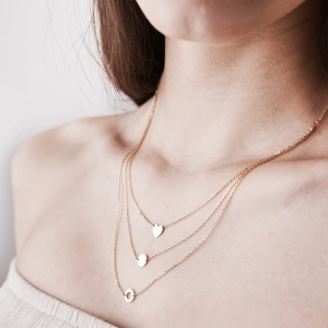 Halka Pul Kalp Kadın Kolye